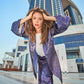 مجموعة الأرجواني منقوشة