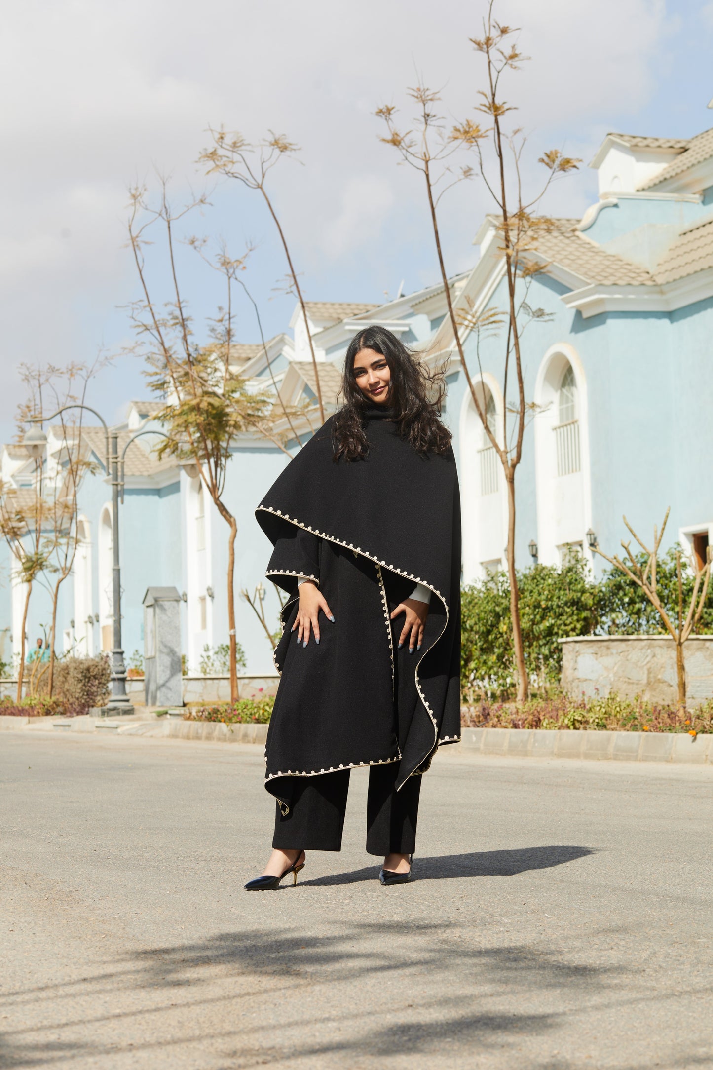 TUAREG Noire THERMAL Kaftan Cape ✨
