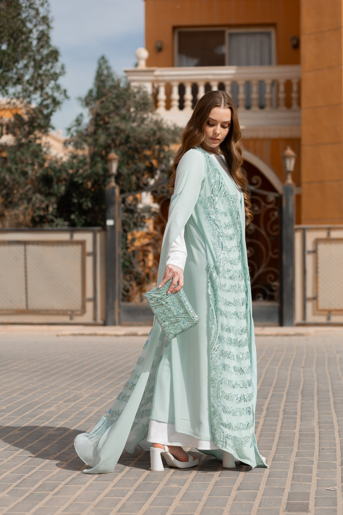 Her's Kaftan in Mint