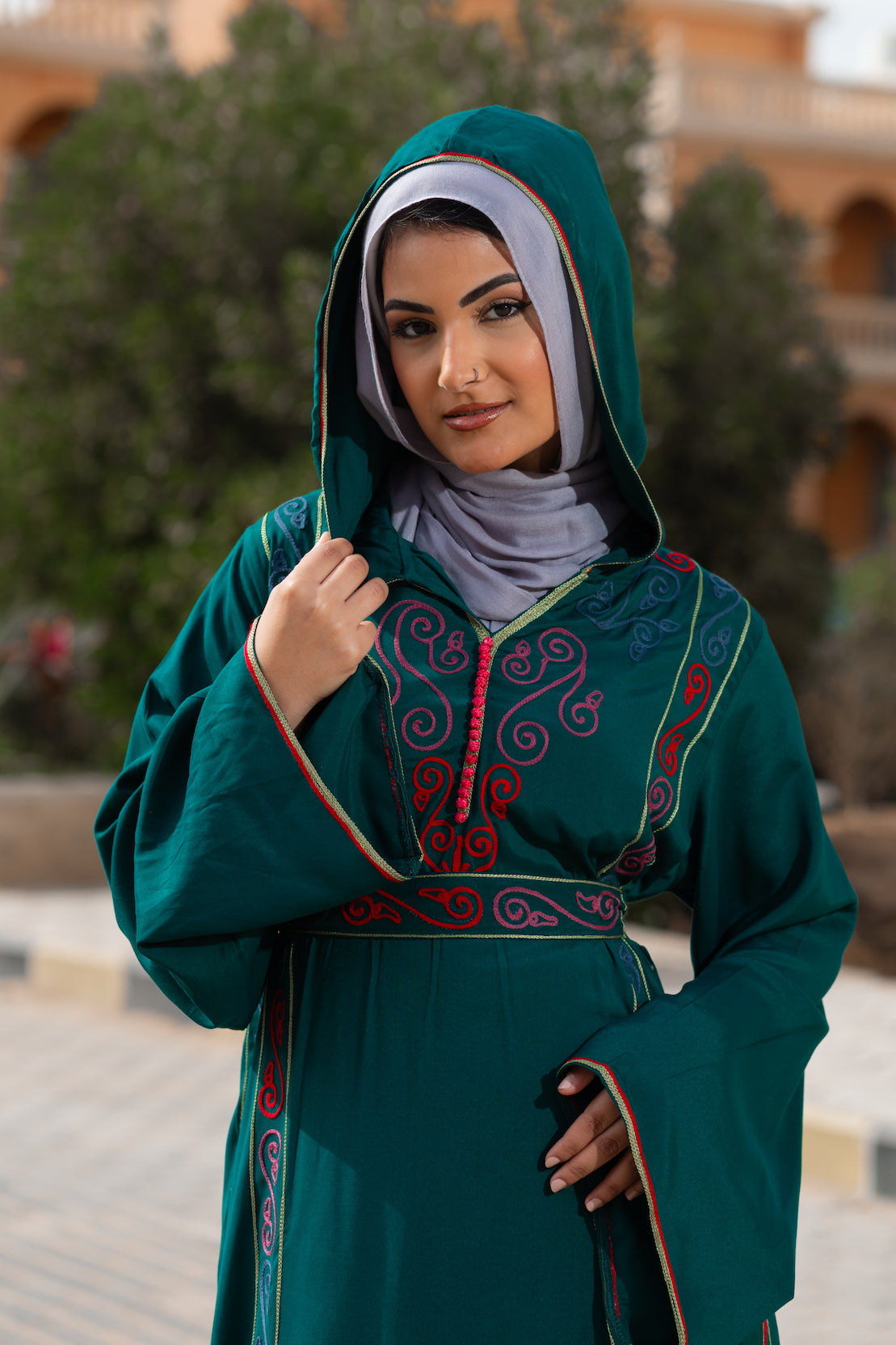 قفطان تانيا باللون الفيروزي