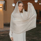 Chiffon x Satin Off White Scarf