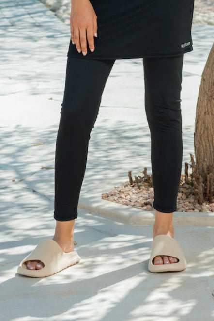 The Black Swimming Leggings