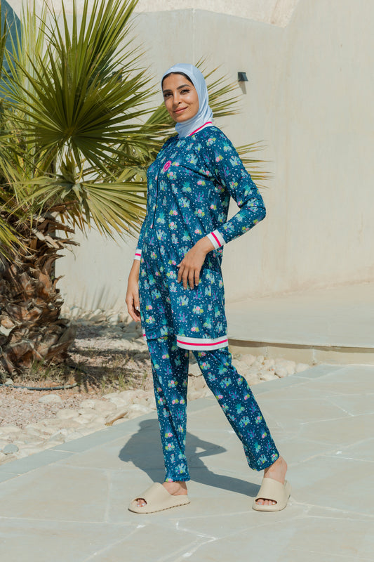 مجموعة كاملة من اللباس عارية بوركيني