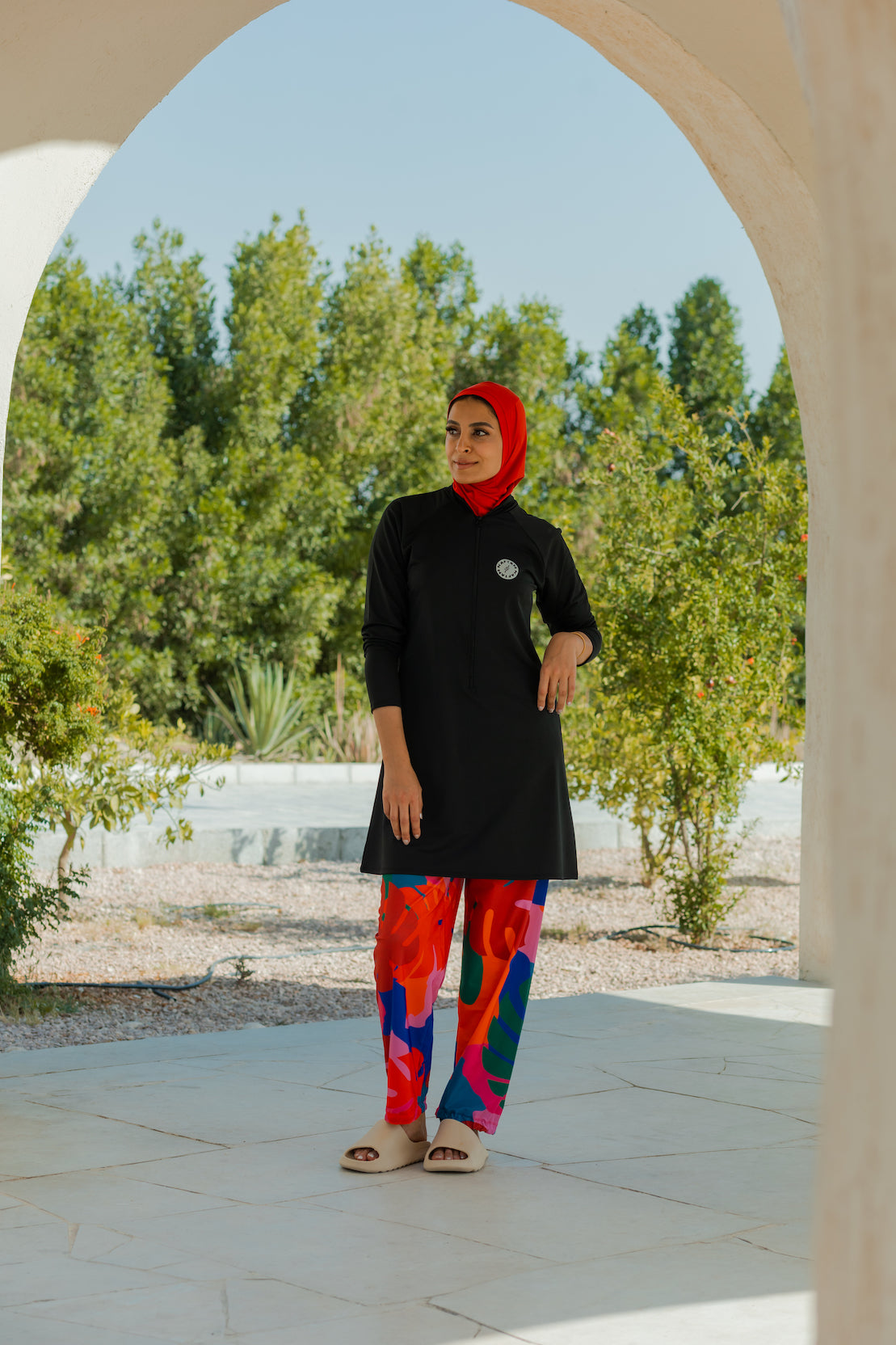 مجموعة كاملة من اللباس عارية بوركيني