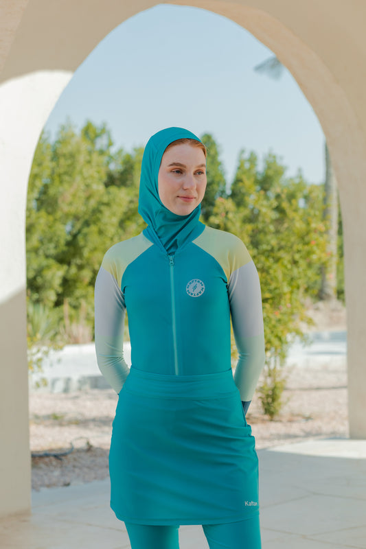 Teal Swimming Hijab