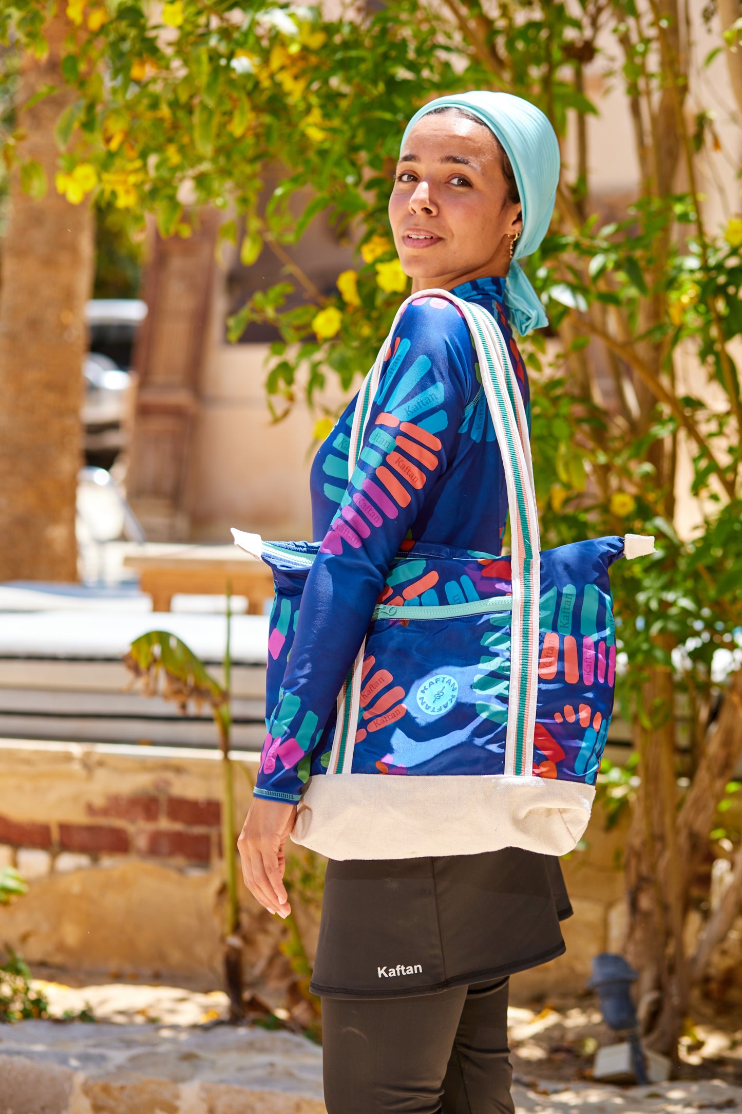 kaftan Afrowave Beach Bag