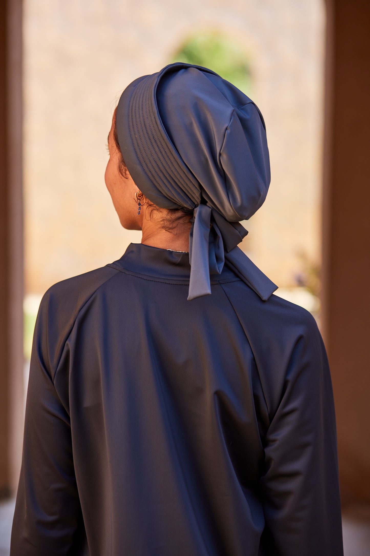 Grey Swimming Turban