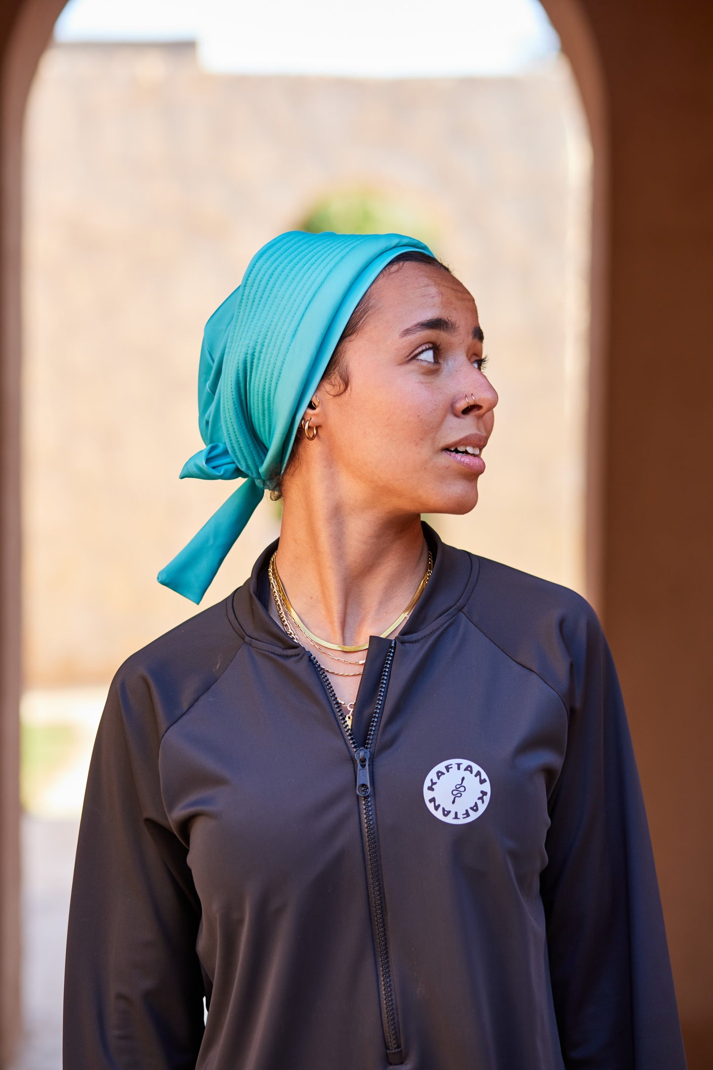 Turquoise Swimming Turban