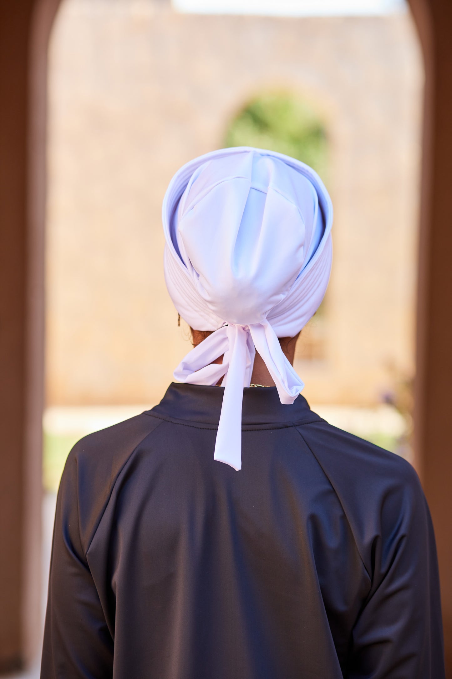White Swimming Turban