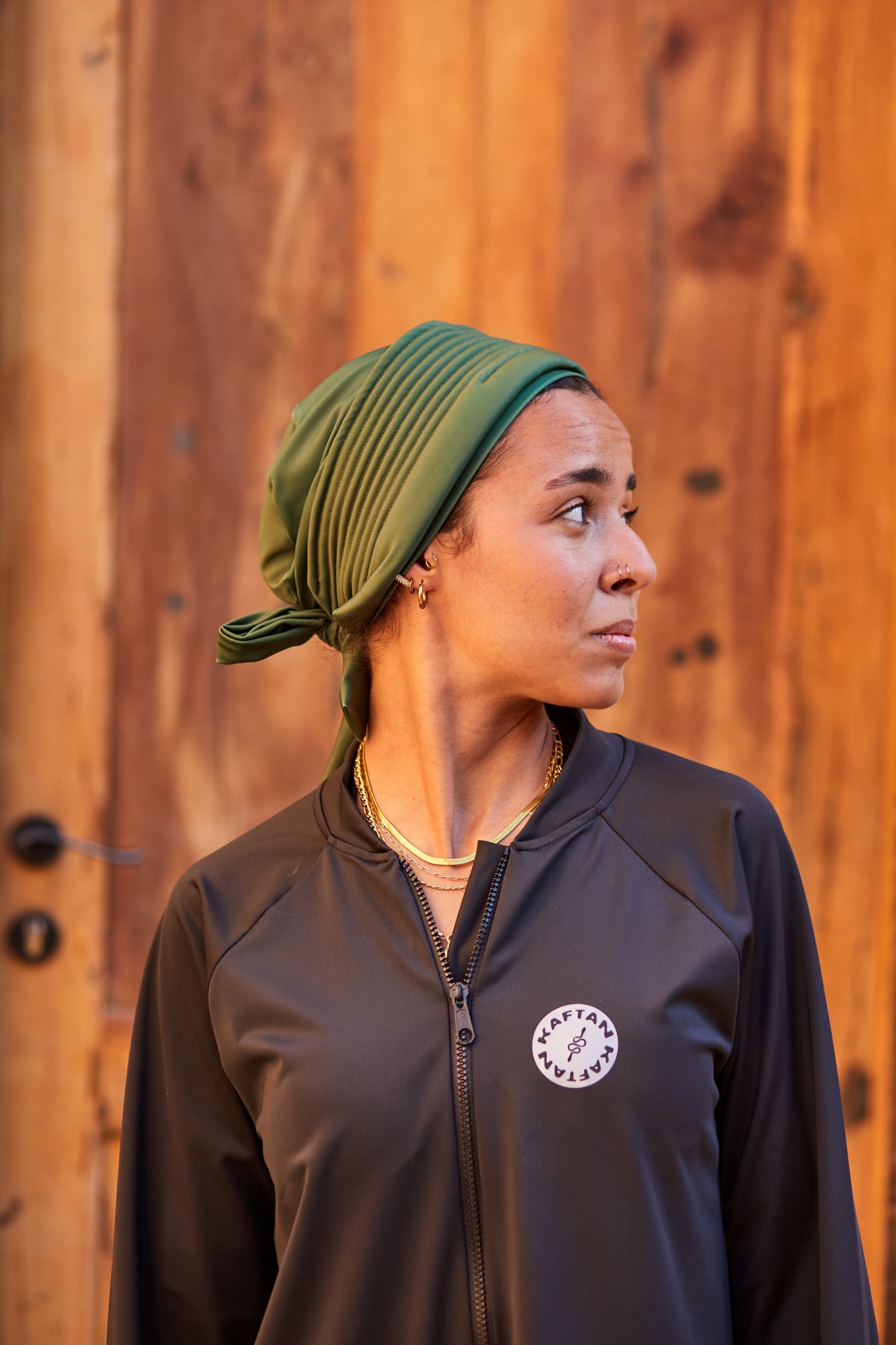 Olive Swimming Turban