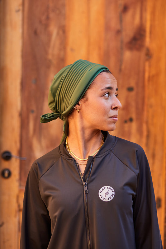 Olive Swimming Turban