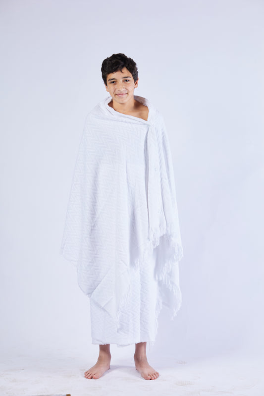 Kids Zig-Zag Ihram Set (With Plungers)
