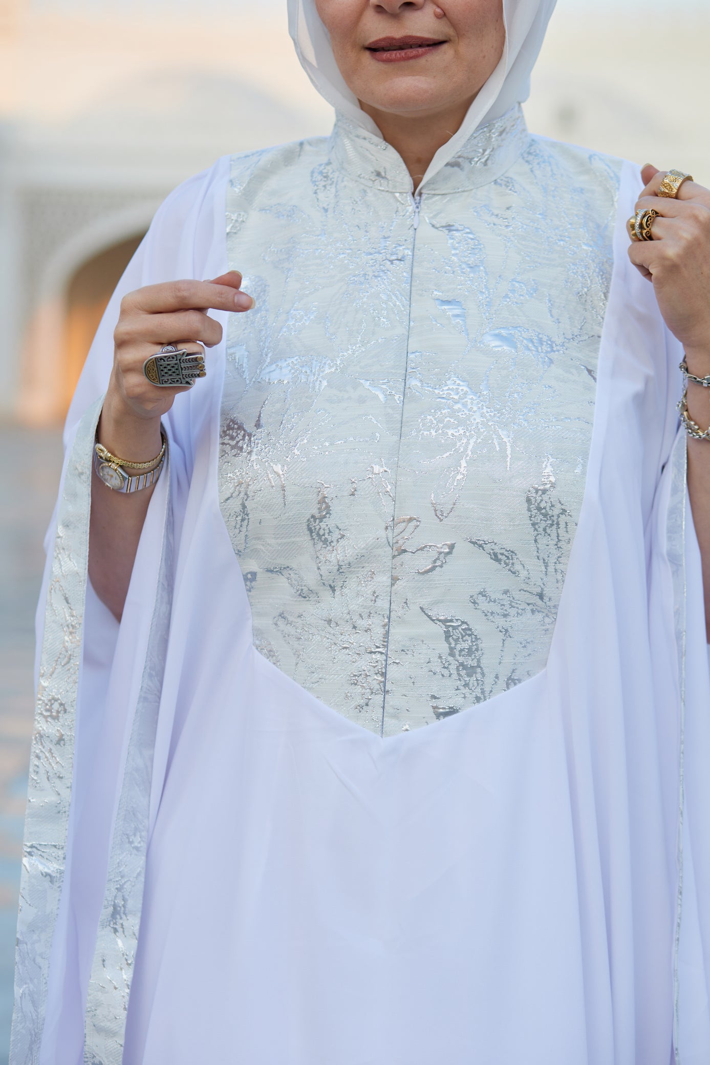 Angelic White Kaftan