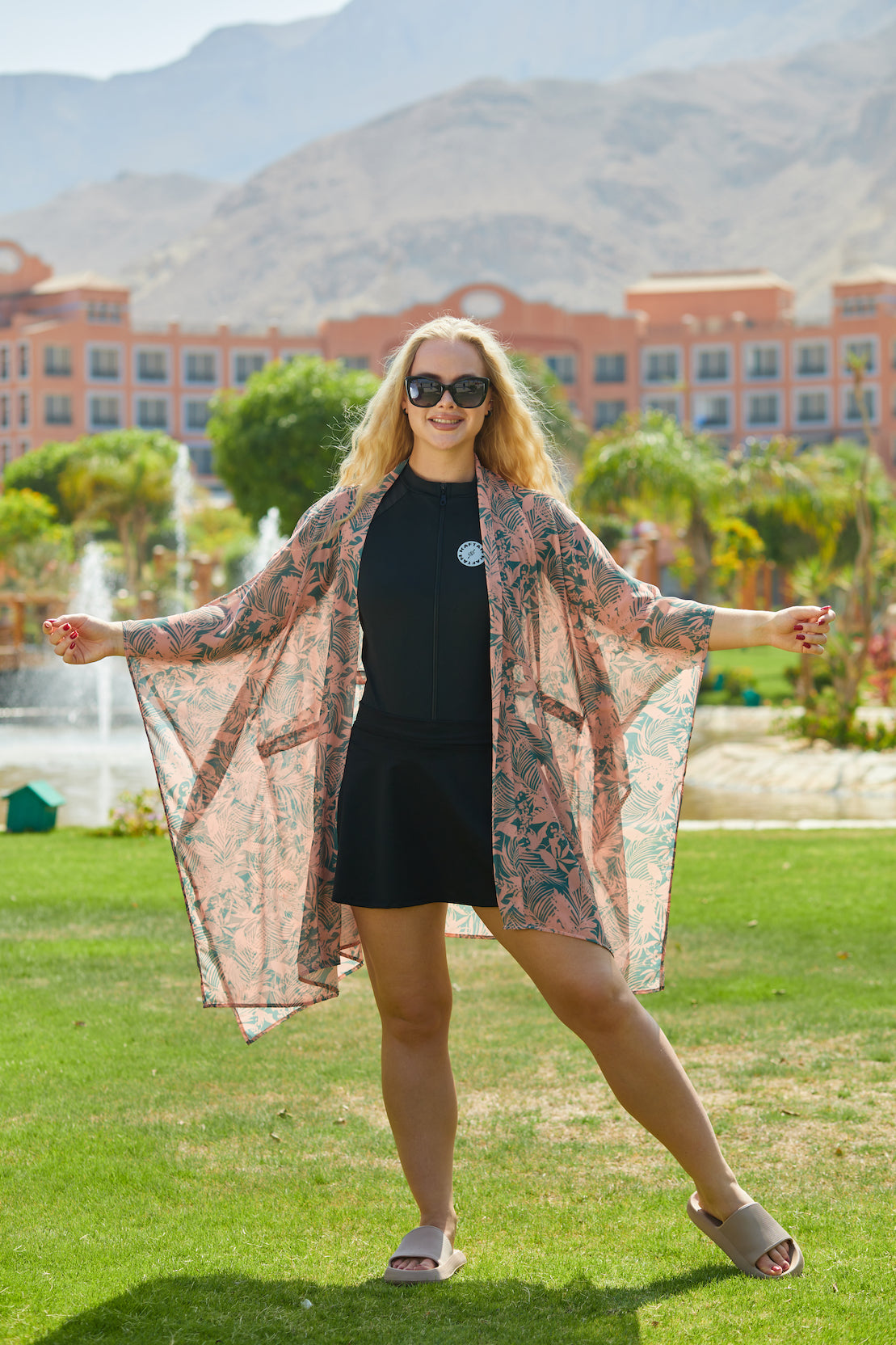 The Leafy Midi Coverup