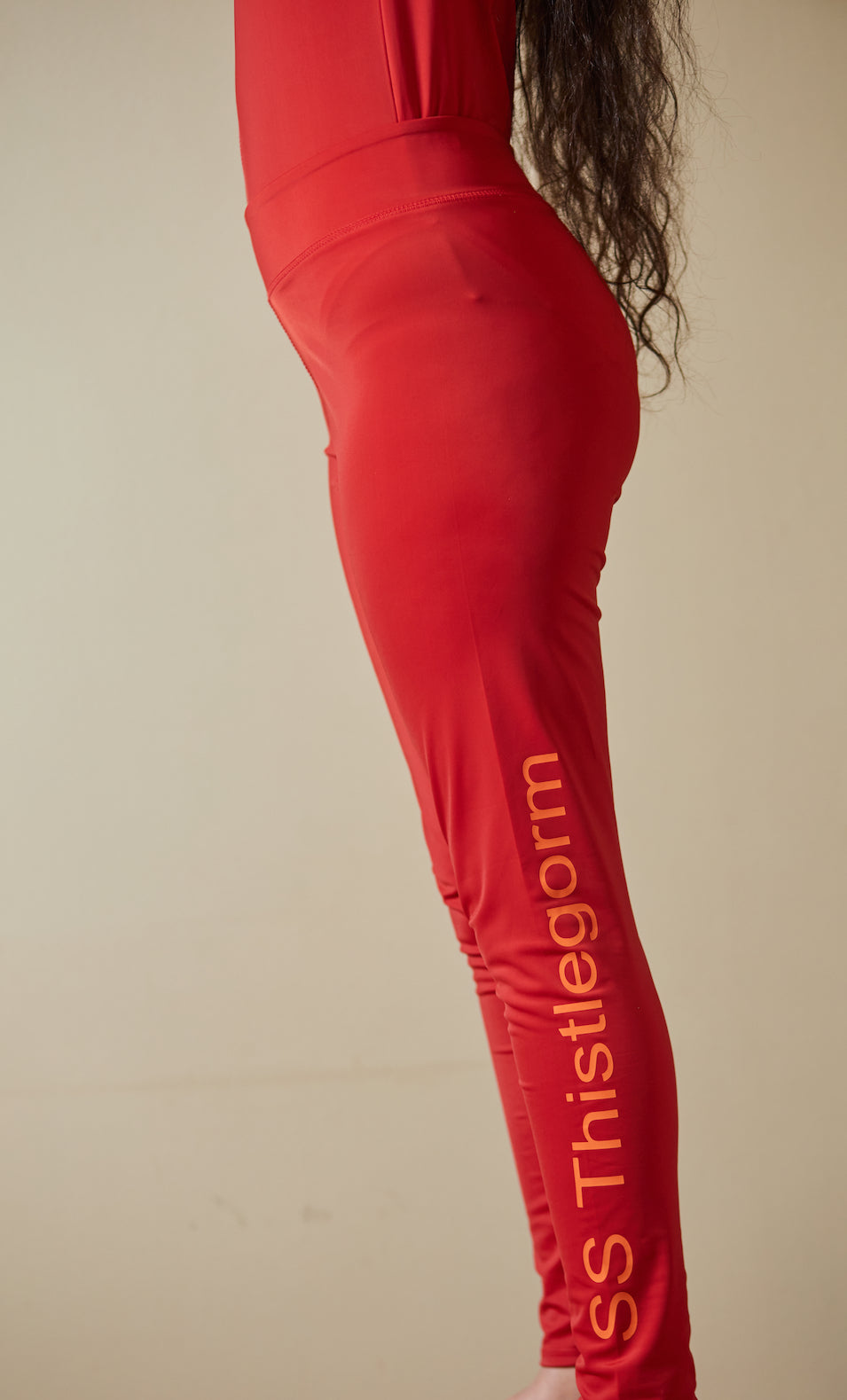 The Red Swimming Leggings