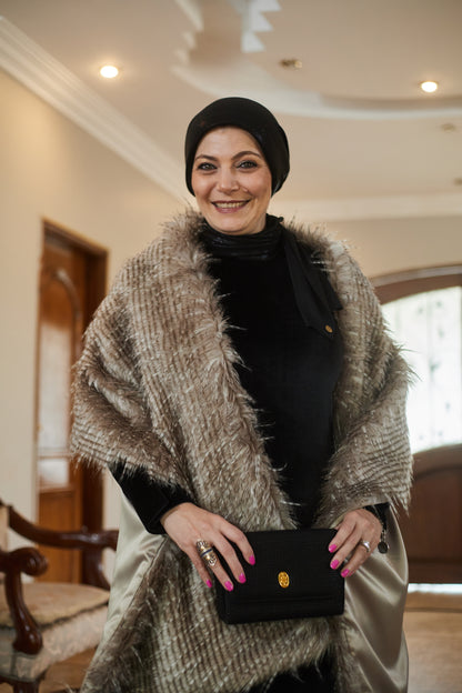 Faux Fur Cape
