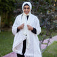 الأبيض منقط تويد الرأس