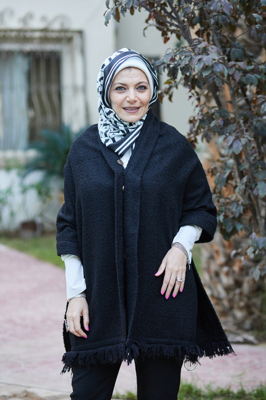 كيب تويد أسود