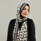Nude x Black Brand-Printed Scarf