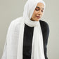 White Silk Scarf