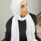 White Silk Scarf