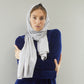 Silver Metallic Jersey Scarf