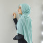 Turquoise Chiffon Scarf