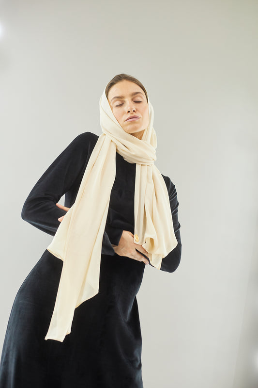 كريم جلاسيه وشاح الشيفون