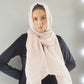 Powder Peach Linen Scarf