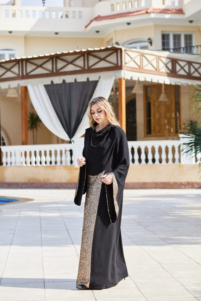 Black Evening Abaya