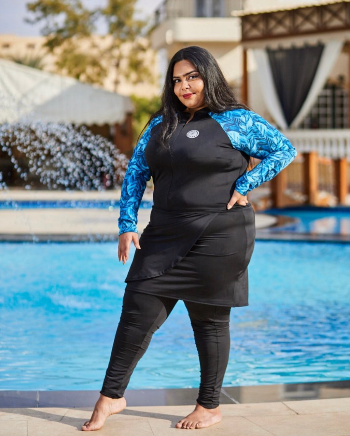 The Double-pattern Skirt Burkini