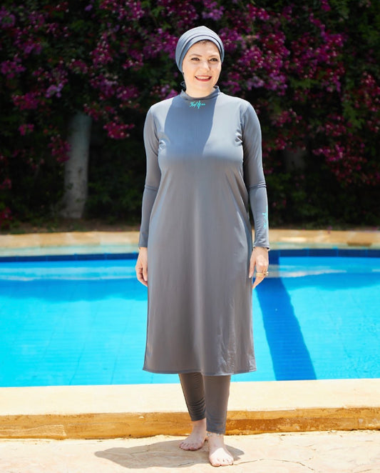 The Maxi-dress Burkini (Grey)